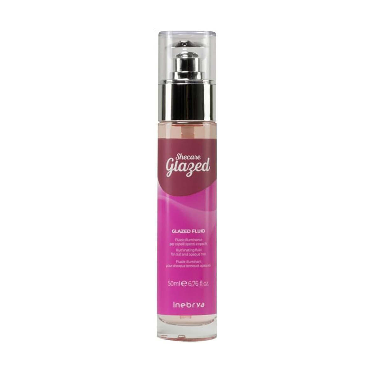 Краплі-флюїд для блиску волосся Inebrya Sheсare Glazed Fluid з ефектом глазурування, 50 мл